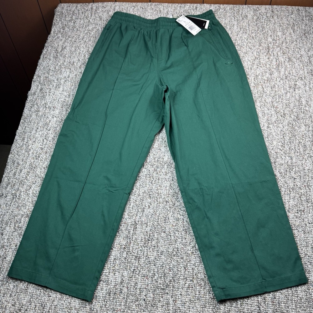 Adidas Pintuck Pants Unisex Large Loose Skateboarding Green IY1617 NWT